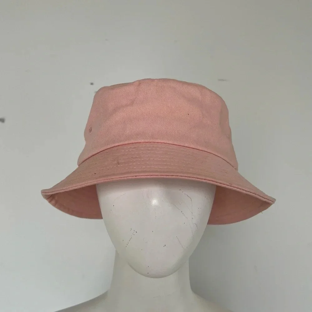 Uncle Stubble From Tokyo Coral Bucket Hat Men Women Cotton Flat Top Hats
